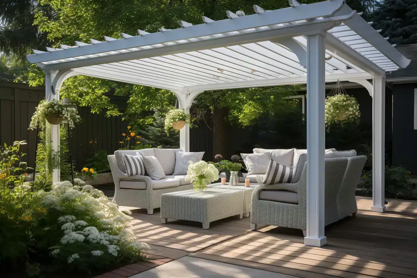 Options de personnalisation pour pergola en panneaux rigides