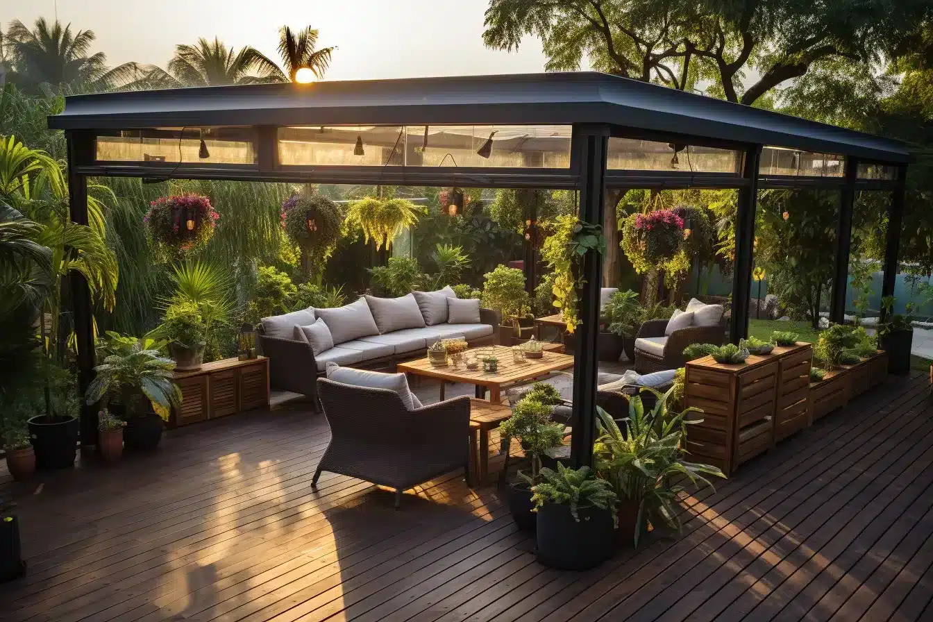 Présentation des pergolas en panneaux rigides